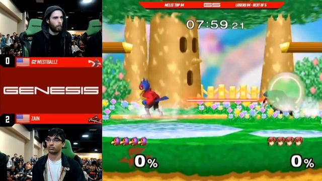 Genesis 5 - G2 | Westballz (Falco) vs Zain (Marth) - SSBM - Top 64, Losers Round 4 смотреть онлайн