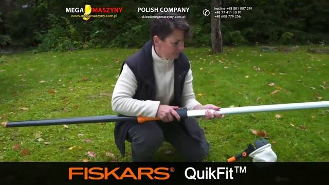 Łatwe Cięcie Gałęzi Wysokich Drzew FISKARS QuikFit 136525