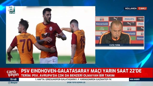 Fatih Terim'den PSV Maçı Öncesi Transfer Mesajı! смотреть онлайн