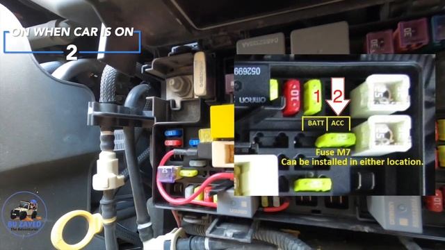 How to power jeep JK rear power outlet l Without turning the key смотреть онлайн