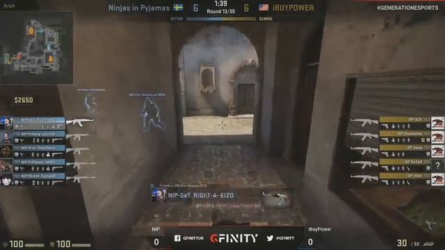 NiP vs iBUYPOWER [de_inferno] - CS:GO Gfinity 3 2014 смотреть онлайн