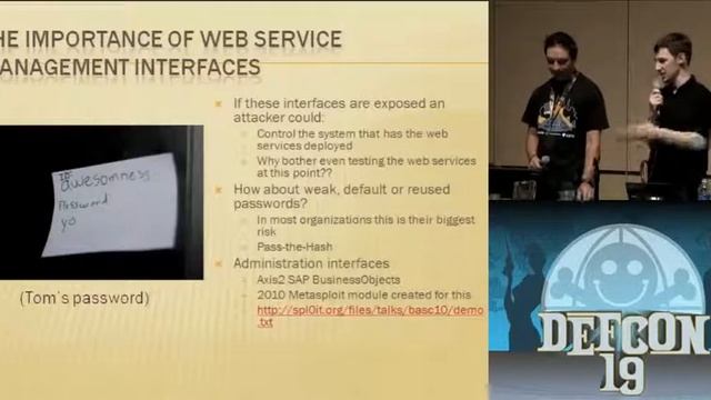 DEFCON 19 (2011) - Don't Drop the SOAP: Real World Web Service Testing for Web Hackers смотреть онлайн