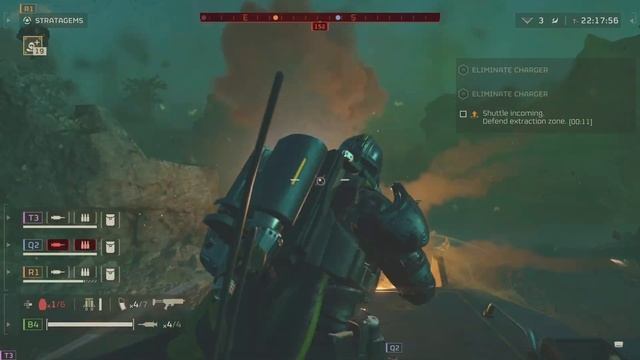 HELLDIVERS 2 riding the Mech suit смотреть онлайн