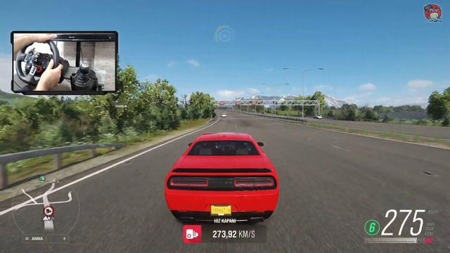 Dodge Challenger SRT Hellcat Forza Horizon 4 - Logitech g29 Gameplay FHD смотреть онлайн