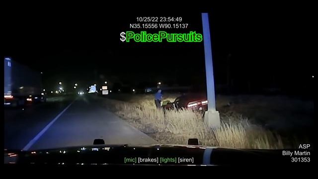 High Speed (130+ MPH) Pursuit with DODGE CHALLENGER - Arkansas State Police PIT maneuver into ditch смотреть онлайн