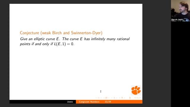 The Congruent Number Problem and Number Theory--Speaker, Marvin Jones смотреть онлайн