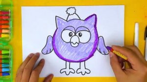 Рисуем СМЕШАРИКОВ  РыбаКит папа рисует