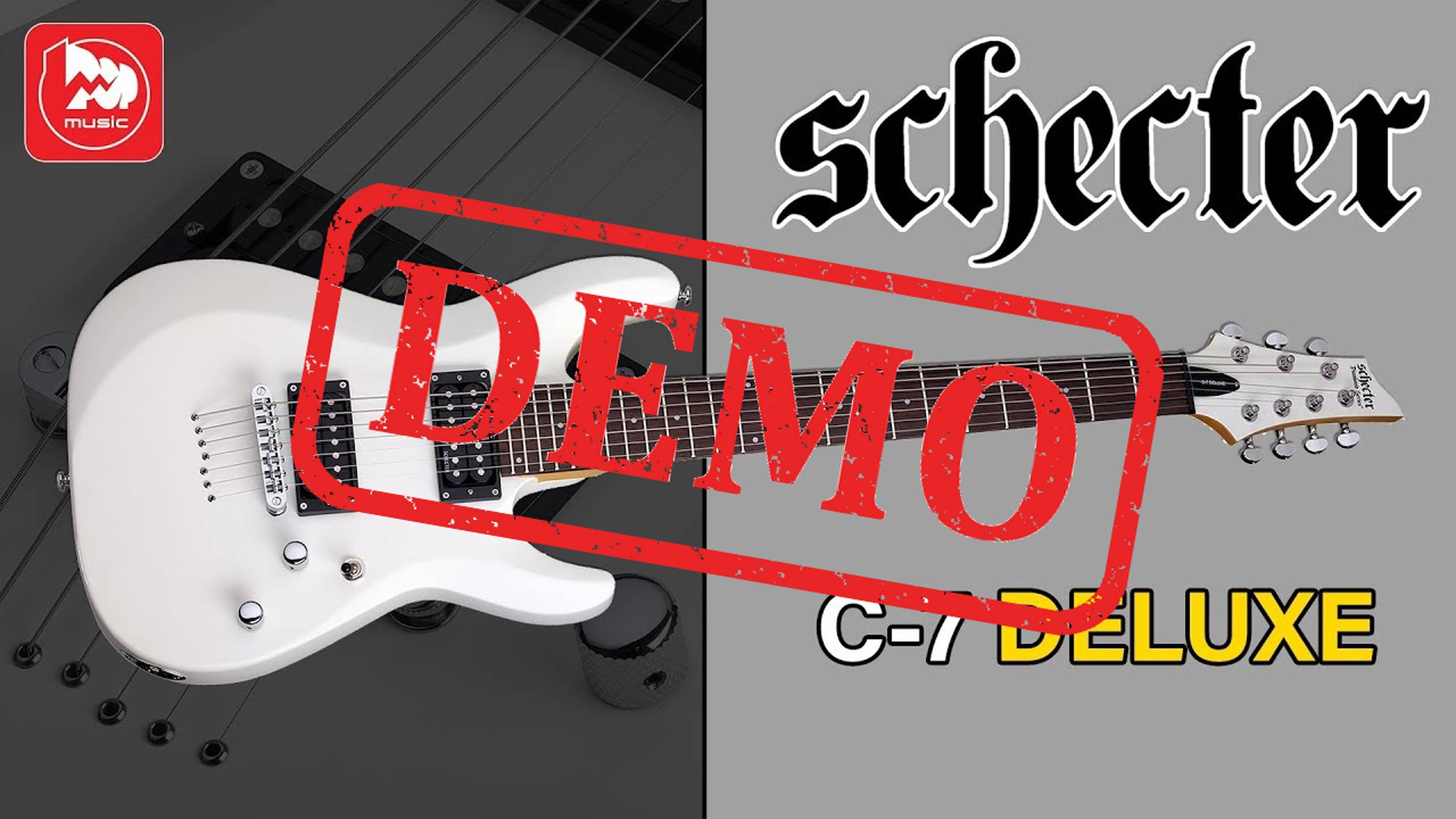 Семиструнная электрогитара SCHECTER C-7 DELUXE - демонстрация звучания смотреть онлайн