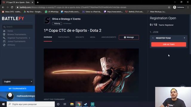 Como cadastrar seu time na Battlefy - DotA 2 смотреть онлайн