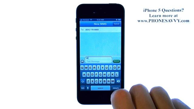 Apple iPhone 5 - iOS 6 - How do I Send a Picture Message смотреть онлайн