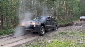 Jeep Commander & Grand Cherokee Offroad in the Mud Compilation. Mclean Creek Alberta.