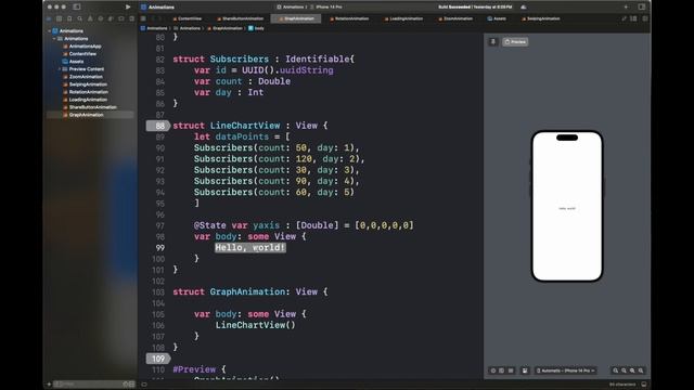 Mastering SwiftUI Animation with Graphs | Data Plot with Animations in SwiftUI смотреть онлайн
