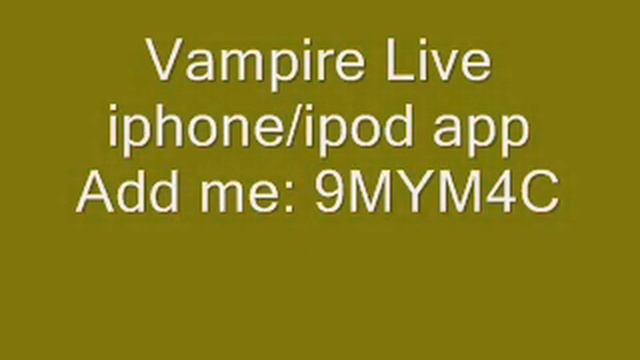 Vampire Live iphone/ipod app - Add your own Clan code! смотреть онлайн