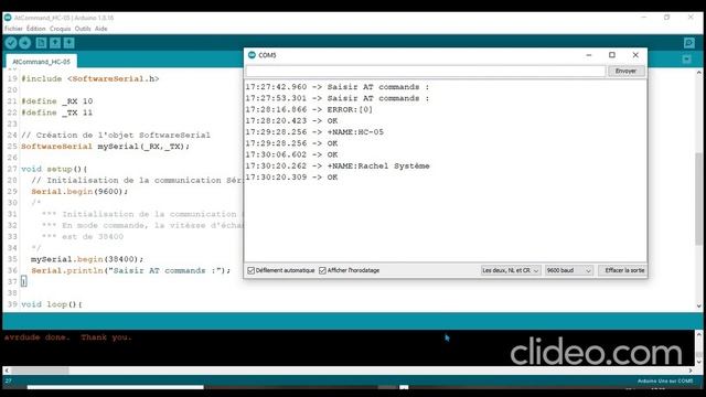 ARDUINO : CONFIGURER UN HC-05 / ALLUMAGE DES LAMPES VIA BLUETOOTH смотреть онлайн