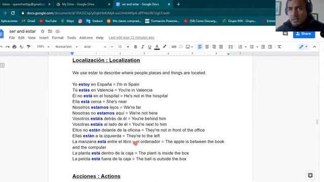 when to use ser and estar смотреть онлайн