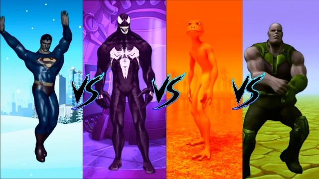Superman VS Venom VS Patila VS Thanos Challenge Dance