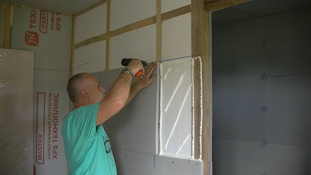 Обшивка ЭППСом стен и потолка 1