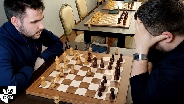 GM A. Drygalov (2531) vs GM Hummer (2582). Chess Fight Night. CFN. Blitz смотреть онлайн