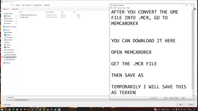 HOW TO CONVERT  PS1 .GME TO .SRM SAVE FILE (ANBERNIC RG35XX)