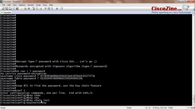 Decrypt Type-7 password with Cisco IOS смотреть онлайн