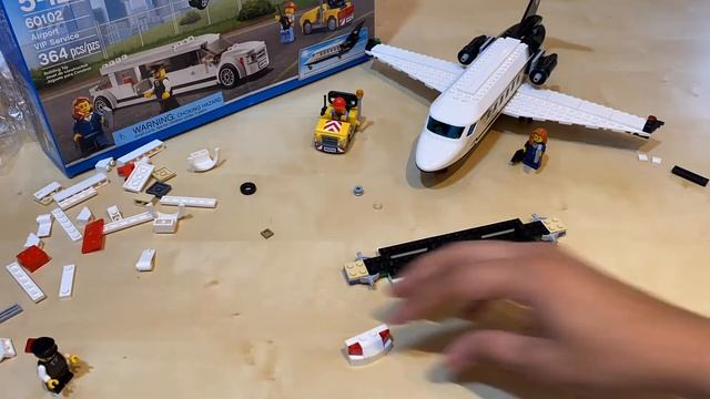 LEGO City 60102 Airport VIP Service (2016 - 2017) - LEGO speed build review смотреть онлайн