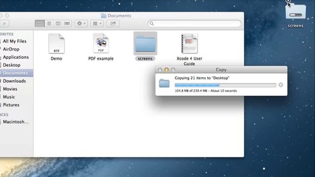 Mac OS X Mountain Lion finder progress duplicating смотреть онлайн