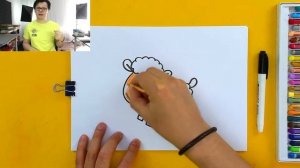 ОВЕЧКА рисуем животных фермы - уроки рисования