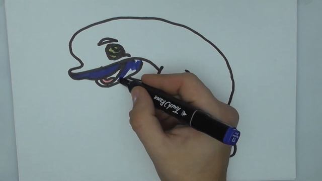 Bolalar uchun delfin rasmini chizish/Draw a Dolphin drawing for kids/Рисование Дельфина для детей смотреть онлайн