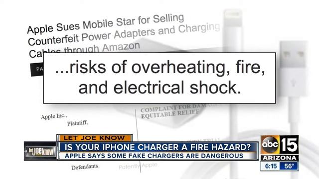 Counterfeit phone chargers causing dangerous fire hazard смотреть онлайн