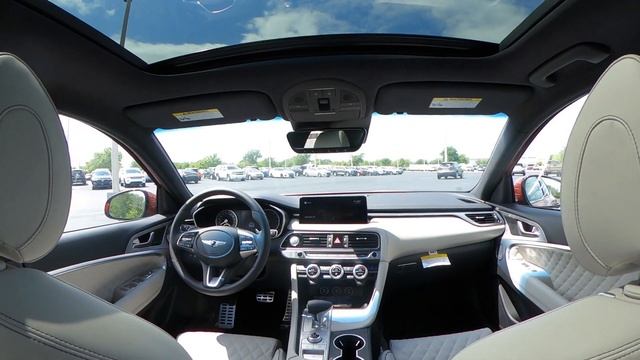 2022 Genesis G70 Sport Prestige | Havana Red | Sandstorm W/Gray Interior смотреть онлайн