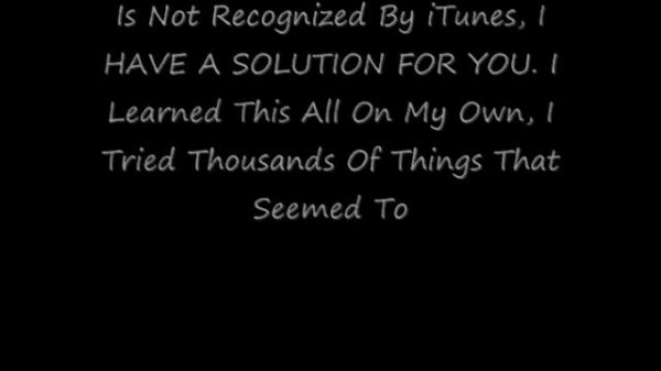 iPod Classic "Use iTunes To Restore" Or Red X (TUTORIAL)