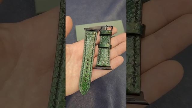 🐍Ремешок для часов Apple Watch из натуральной кожи питона. Ручная работа. #часовыеремешкибарнаул смотреть онлайн