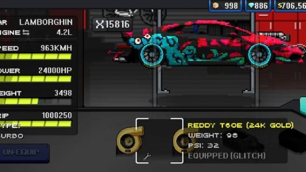 Pixel Car Racer Lamborghini Huracan