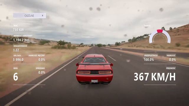 Forza Horizon 3 Tuning 2015 Dodge Challenger SRT Hellcat Top Speed смотреть онлайн