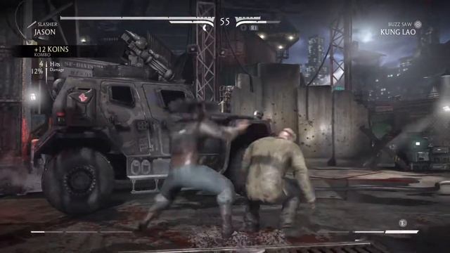 Mortal Kombat XL Jason whooping Kung Lao plus Fatality смотреть онлайн