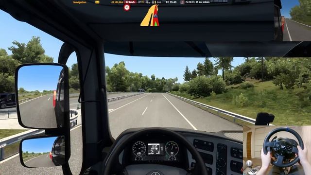 【ETS2】Mercedes Actors MegaSpace / Thrustmaster T300RS GT EDITION + TH8A【4K60fps】 смотреть онлайн