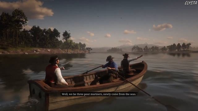 Singing on the Row Boat - Arthur, Dutch and Hosea - Red Dead Redemption 2 смотреть онлайн