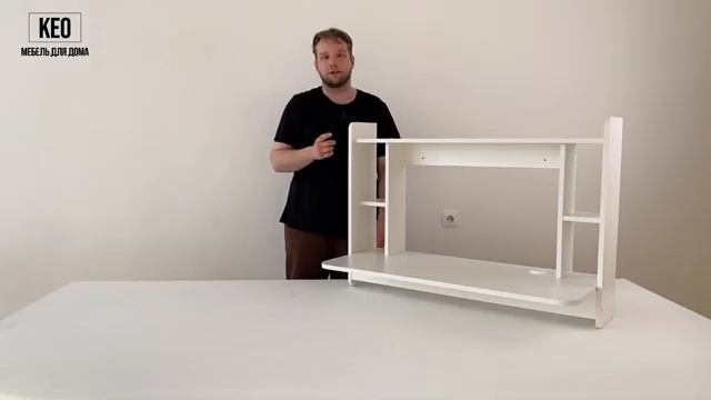 Обзор на навесной компьютерный стол СТМ-5 белый #письменныйстол #лдсп #мебель #икеа #мебельикеа смотреть онлайн