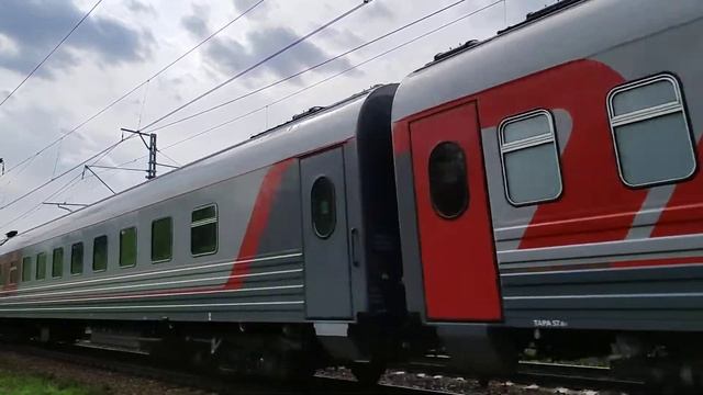 Электровоз ЭП2К-321 с Пассажирским поездом смотреть онлайн