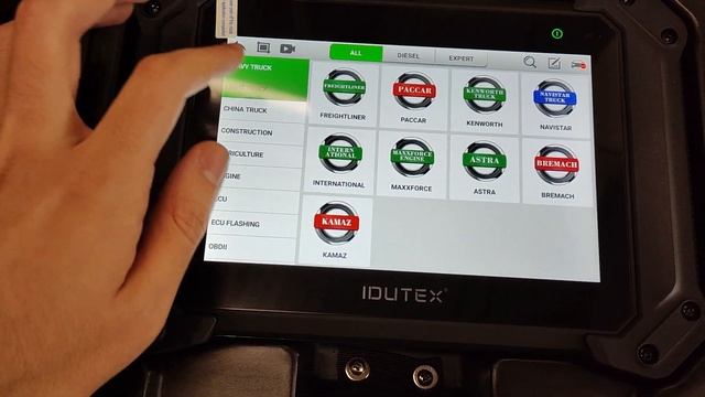 Диагностика КИТАЙСКИХ грузовиков IDUTEX TS810PRO смотреть онлайн
