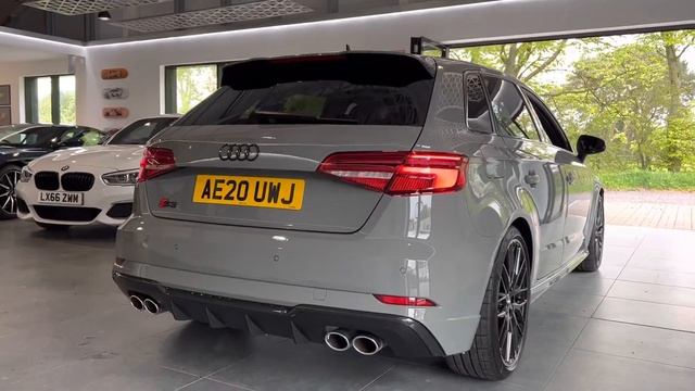 2020 Audi S3 Black Edition - Super Sport Seats - 19” Y spokes - Quantum Grey - For Sale 😍 смотреть онлайн