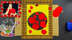 Клубничка - Аппликация для детей - РыбаКит папа рисует