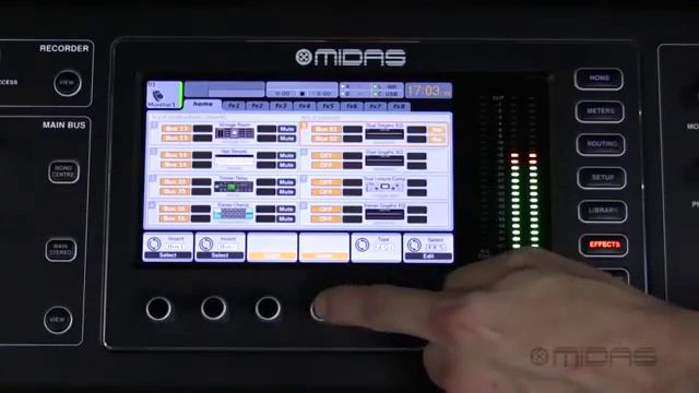 MIDAS M32 Quick Tips  Patching A GEQ On MixBus