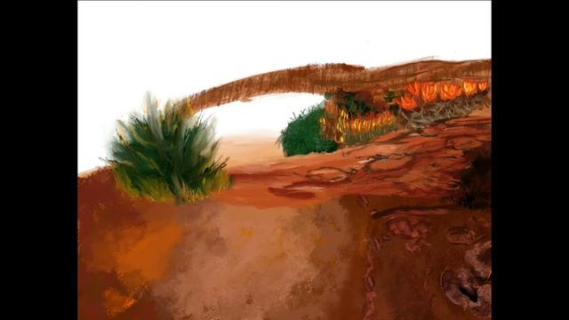 Desert landscape in procreate speed paint on the iPad Pro 12.9 inch with Apple Pencil смотреть онлайн