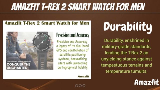 Amazfit T-Rex 2 Smart Watch for Men смотреть онлайн