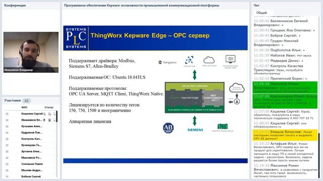 Программное обеспечение Kepware: возможности промышленной коммуникационной платформы смотреть онлайн