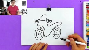 Как нарисовать МОТОЦИКЛ