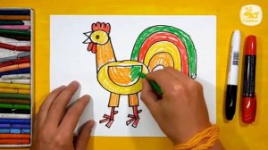 Рисуем ДОМИК с малышом  РыбаКит папа рисует