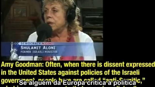 Ex-ministra de Israel - É um truque que sempre utilizamos (chamar as pessoas de antissemitas) смотреть онлайн