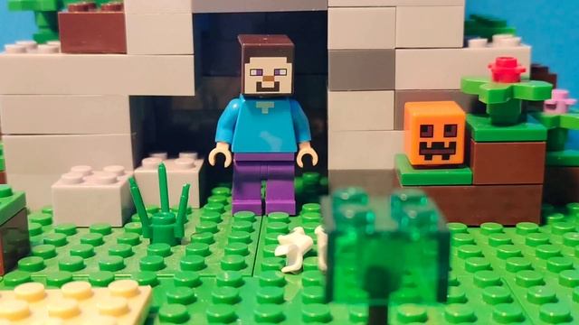 Лего Майнкрафт анимация 1 ночь (ремейк) Lego Minecraft смотреть онлайн